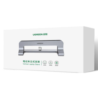 Ugreen Aluminum Vertical Stand Holder Stand for MacBook Laptop Tablet Silver (20471 LP258)