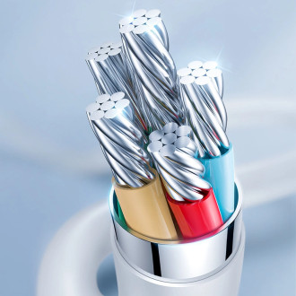 Joyroom PD Series Data Cable M3 USB-C / USB-C PD 60W 0.25m - white