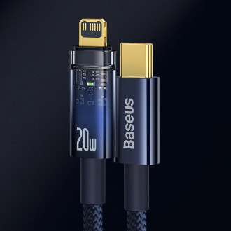 Baseus Explorer Series cable USB Type C - Lightning 20W 1m black (CATS000001)