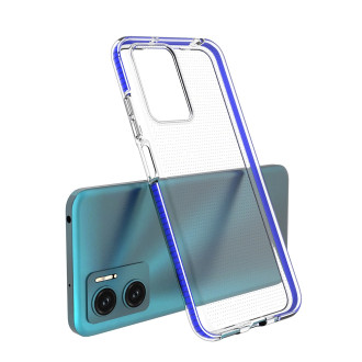 Spring Case Cover for Xiaomi Redmi Note 11E /Redmi 10 5G / Redmi 10 Prime+ 5G / Poco M4 5G Silicone Cover with Frame Light Blue