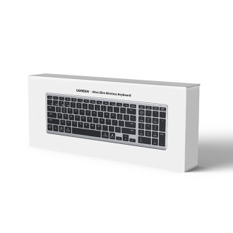Ugreen KU005 Bluetooth / 2.4 GHz wireless membrane keyboard - black