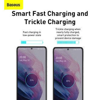 Baseus Si USB-C 25W 3A fast charger with USB-C / USB-C 1m cable - white
