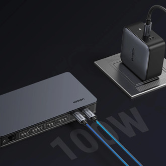 Ugreen CM615 USB-C multifunctional adapter - gray