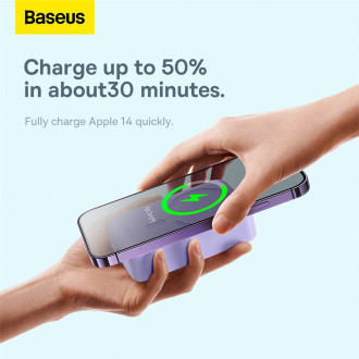 Baseus Magnetic Mini 20000 mAh 20W Powerbank - purple + USB-C / USB-C cable