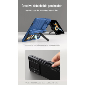 Nillkin CamShield Fold Case for Samsung Galaxy Z Fold 5 with additional stylus holder - black