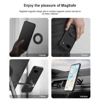 Nillkin Super Frosted Shield Pro Magnetic Case for Google Pixel 8A - black