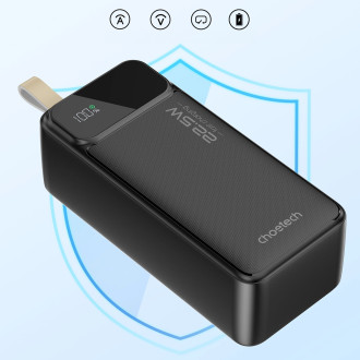 Choetech PD22.5W Dual USB-A+Type-C Power bank 40000mAh Black