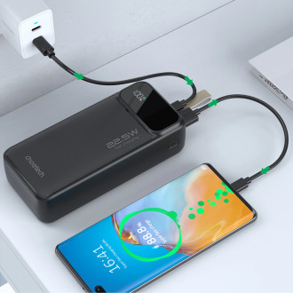 Choetech PD22.5W Dual USB-A+Type-C Power bank 40000mAh Black