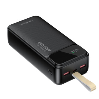 Choetech PD22.5W Dual USB-A+Type-C Power bank 30000mAh Black