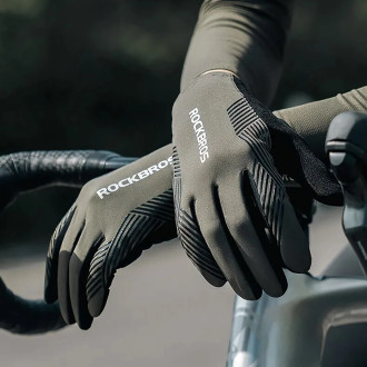 Rockbros 16110006003 shock-absorbing cycling gloves size L - green and black