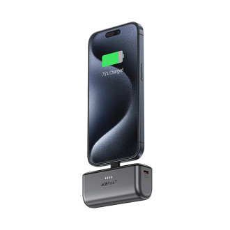 Acefast M9 Powerbank 5000mAh USB-C (male) / USB-C (female) PD 20W - black