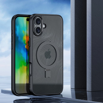 Dux Ducis Aimo Mag case with MagSafe and stand for iPhone 16 - black