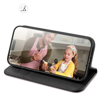 Dux Ducis Hivo iPhone 16 Pro Max Case with Flip and RFID Protection - Black