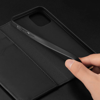 Dux Ducis Hivo iPhone 16 Pro Max Case with Flip and RFID Protection - Black