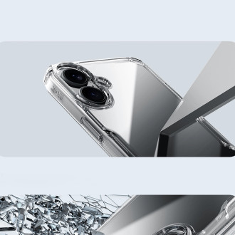 Nillkin Nature Pro Case for iPhone 16 - transparent and white