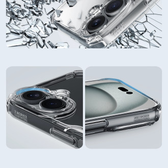 Nillkin Nature Pro Case for iPhone 16 - transparent and white
