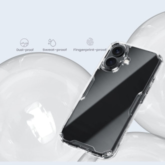 Nillkin Nature Pro Case for iPhone 16 - transparent and white