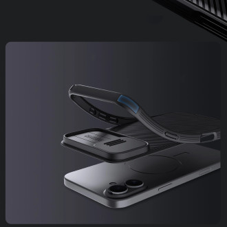 Nillkin CamShield Pro Case for iPhone 16 with camera cover - black