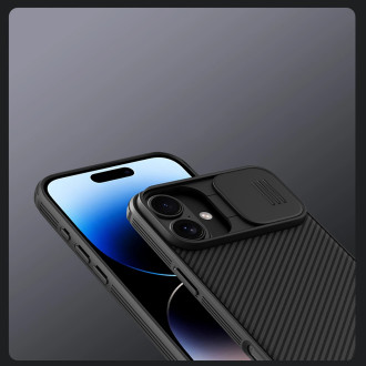 Nillkin CamShield Pro Case for iPhone 16 with camera cover - black