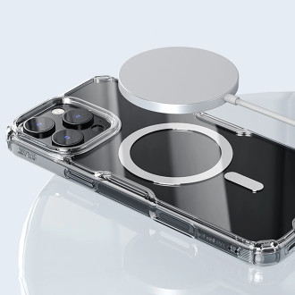 Nillkin Nature Pro Magnetic Case with MagSafe for iPhone 16 Pro - Transparent & White