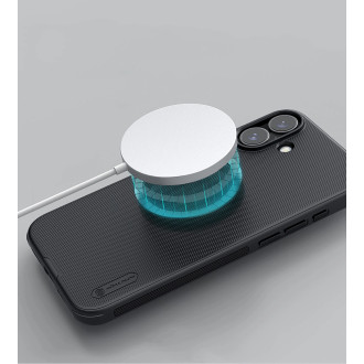 Nillkin Super Frosted Shield Pro Magnetic Case for iPhone 16 - black