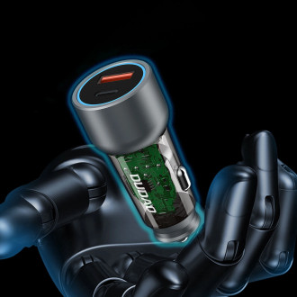 Dudao R4T 30W USB-A / USB-C Car Charger - Gray