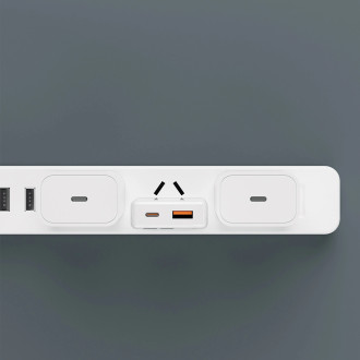 GaN Dudao A30EU 30W USB-A / USB-C Wall Charger - White