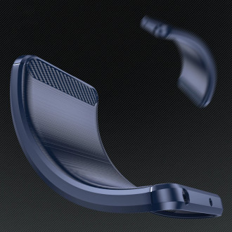 Carbon Case for iPhone 16 Silicone Case - Blue