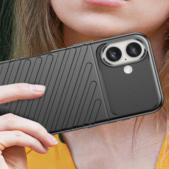 Thunder Case iPhone 16 Silicone Case - Black
