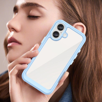 Outer Space Case with Gel Frame for iPhone 16 Plus - Blue