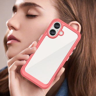 Outer Space Case with Gel Frame for iPhone 16 - Red