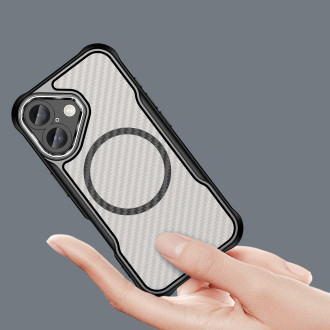 Leading Series MagSafe Silicone Case for iPhone 16 Plus - Black