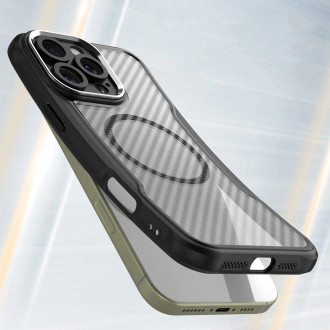 Leading Series MagSafe Silicone Case for iPhone 16 Pro - Black