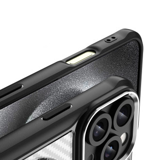 Leading Series MagSafe Silicone Case for iPhone 16 Pro - Black