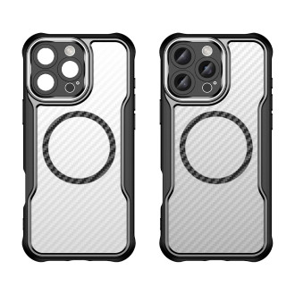 Leading Series MagSafe Silicone Case for iPhone 16 Pro Max - Black