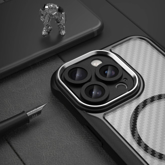 Leading Series MagSafe Silicone Case for iPhone 16 Pro Max - Black