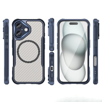 Leading Series MagSafe Silicone Case for iPhone 16 - Blue