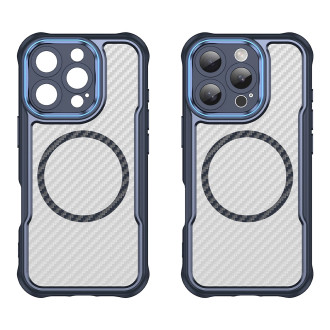 Leading Series MagSafe Silicone Case for iPhone 16 Pro Max - Blue