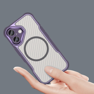 Leading Series MagSafe Silicone Case for iPhone 16 - Purple