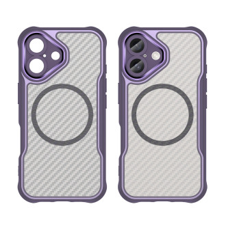 Leading Series MagSafe Silicone Case for iPhone 16 Plus - Purple