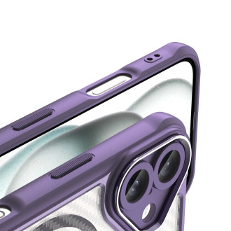 Leading Series MagSafe Silicone Case for iPhone 16 Plus - Purple