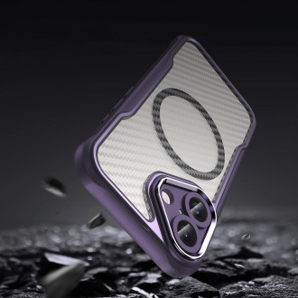 Leading Series MagSafe Silicone Case for iPhone 16 Plus - Purple