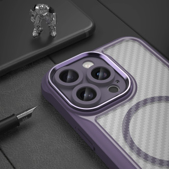 Leading Series MagSafe Silicone Case for iPhone 16 Pro - Purple