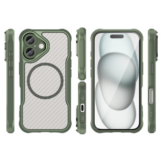 Leading Series MagSafe Silicone Case for iPhone 16 - Green
