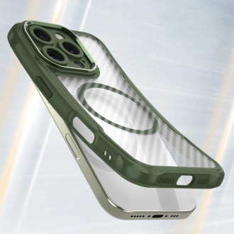 Leading Series MagSafe Silicone Case for iPhone 16 Pro Max - Green