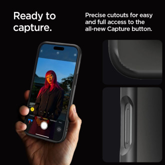 Spigen Ultra Hybrid iPhone 16 Pro Case - Matte Black