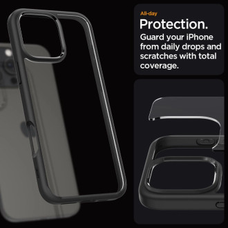 Spigen Ultra Hybrid iPhone 16 Pro Case - Matte Black