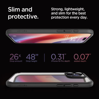 Spigen Ultra Hybrid iPhone 16 Pro Case - Matte Black