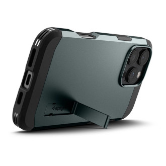 Spigen Tough Armor MagSafe Case with Stand for iPhone 16 Pro - Green