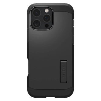 Spigen Tough Armor MagSafe Case with Stand for iPhone 16 Pro - Black